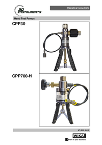 Thumbnail of document Manual - Model CPP30 Pneumatic Hand Pump